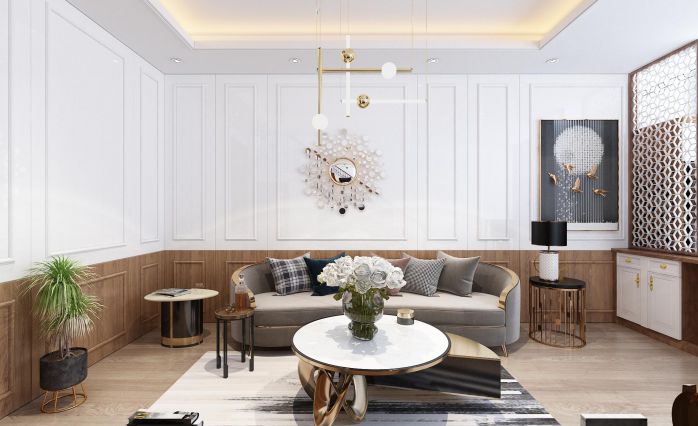 Phong cach hien dai 1 anpro - Top 05 mẫu thiết kế nội thất phòng khách đẹp hiện đại