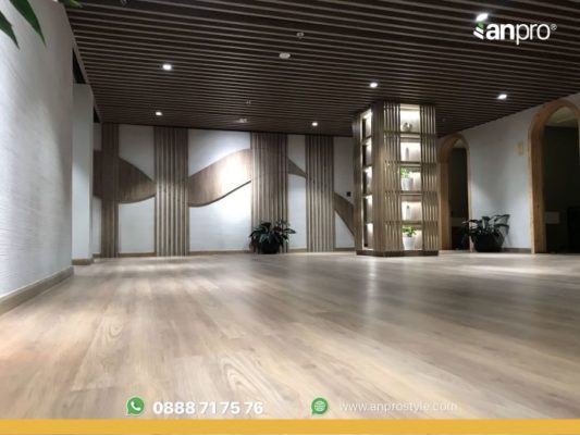 Flamingo AnPro1 01 anpro 533x400 - Flamingo Cat Ba Beach Resort is classy with 6000m2 of AnPro wood grain SPC floor